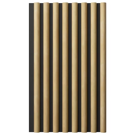 Ekena Millwork AcoustixPro Noise Cancelling Half Round Small Slat Wall Panel SWA0625X0500HRPP